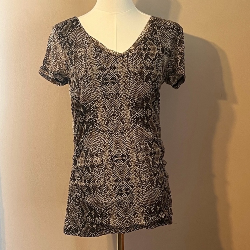 Dana Buchanan Snake Print Blouse